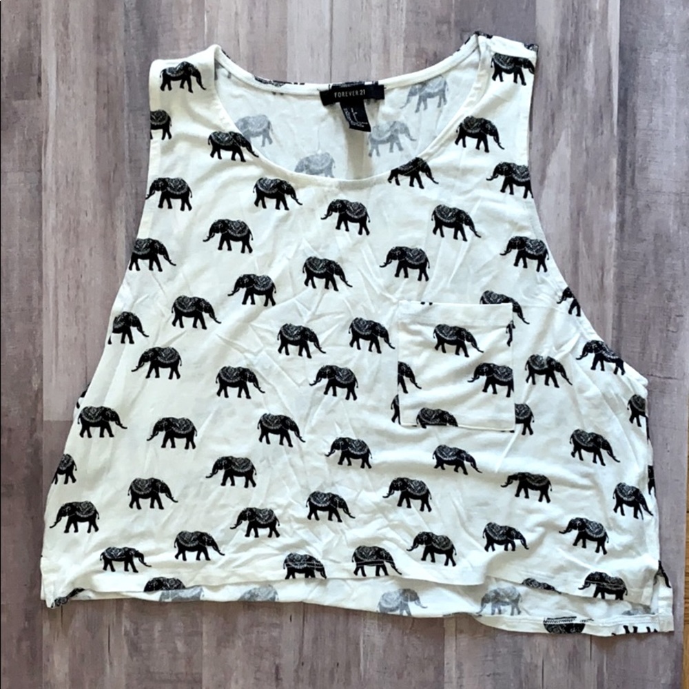 Elephant 🐘 crop tank top